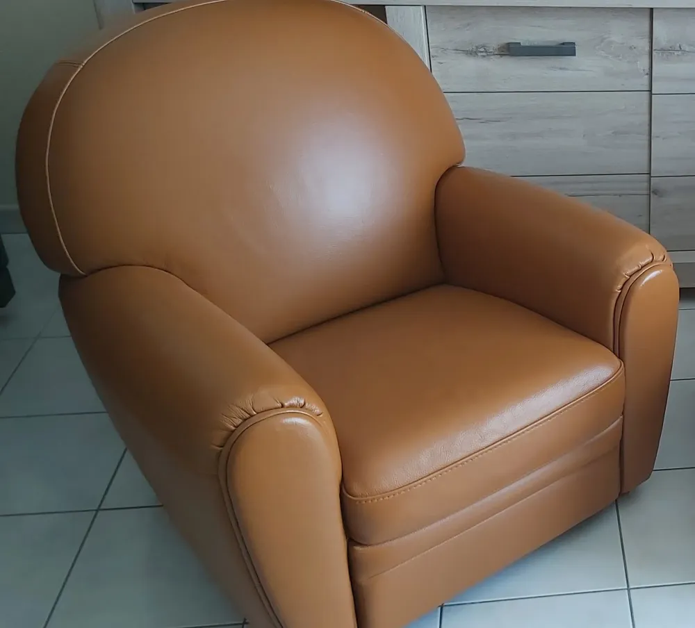 Teinte de canapé et fauteuil en cuir près de Tours