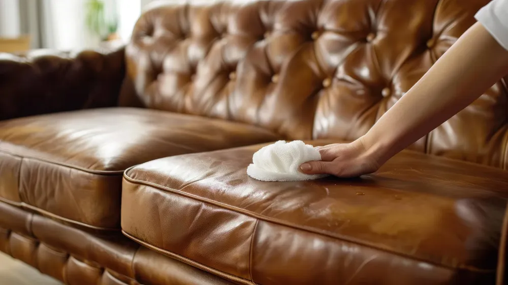 Recoloration de canapé et fauteuil en cuir près de Tours