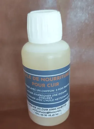 Huile de nourriture pour cuir